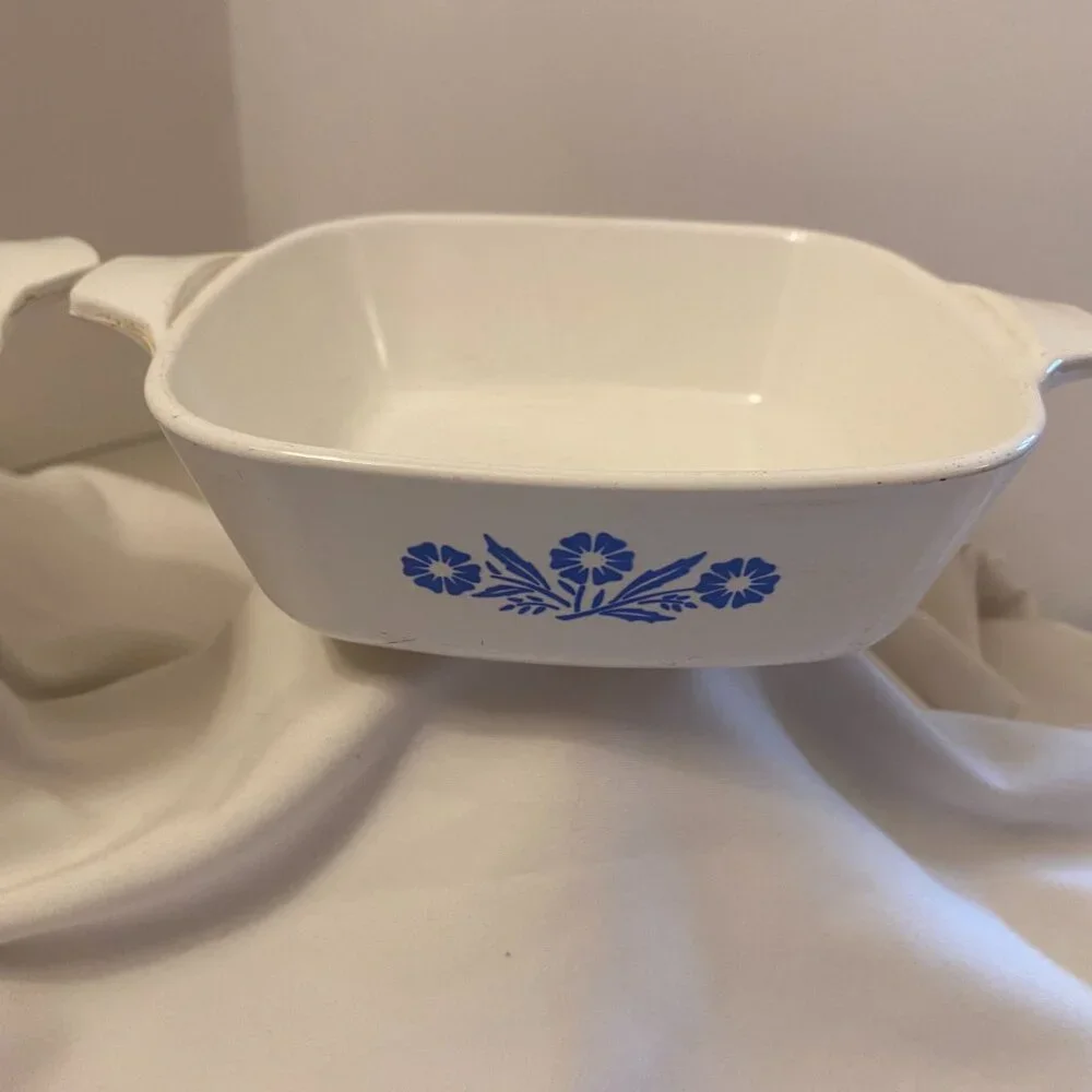 Vintage CorningWare Set of 2 Petite Pans P-41 Blue Cornflower